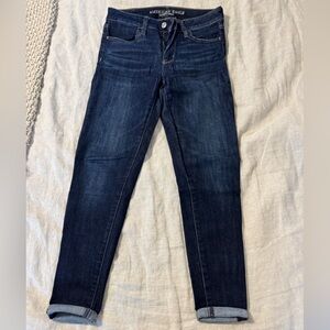 American Eagle super super stretch hi rise jegging 4 short
